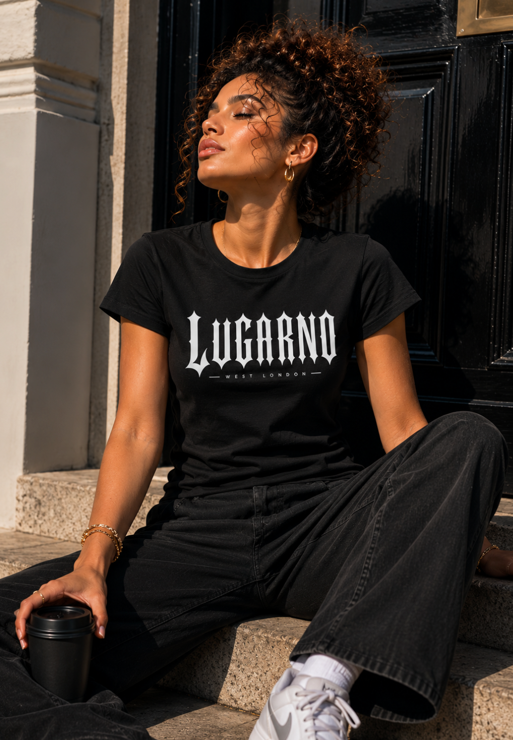 LUGARNO Women’s Longline Signature T-Shirt